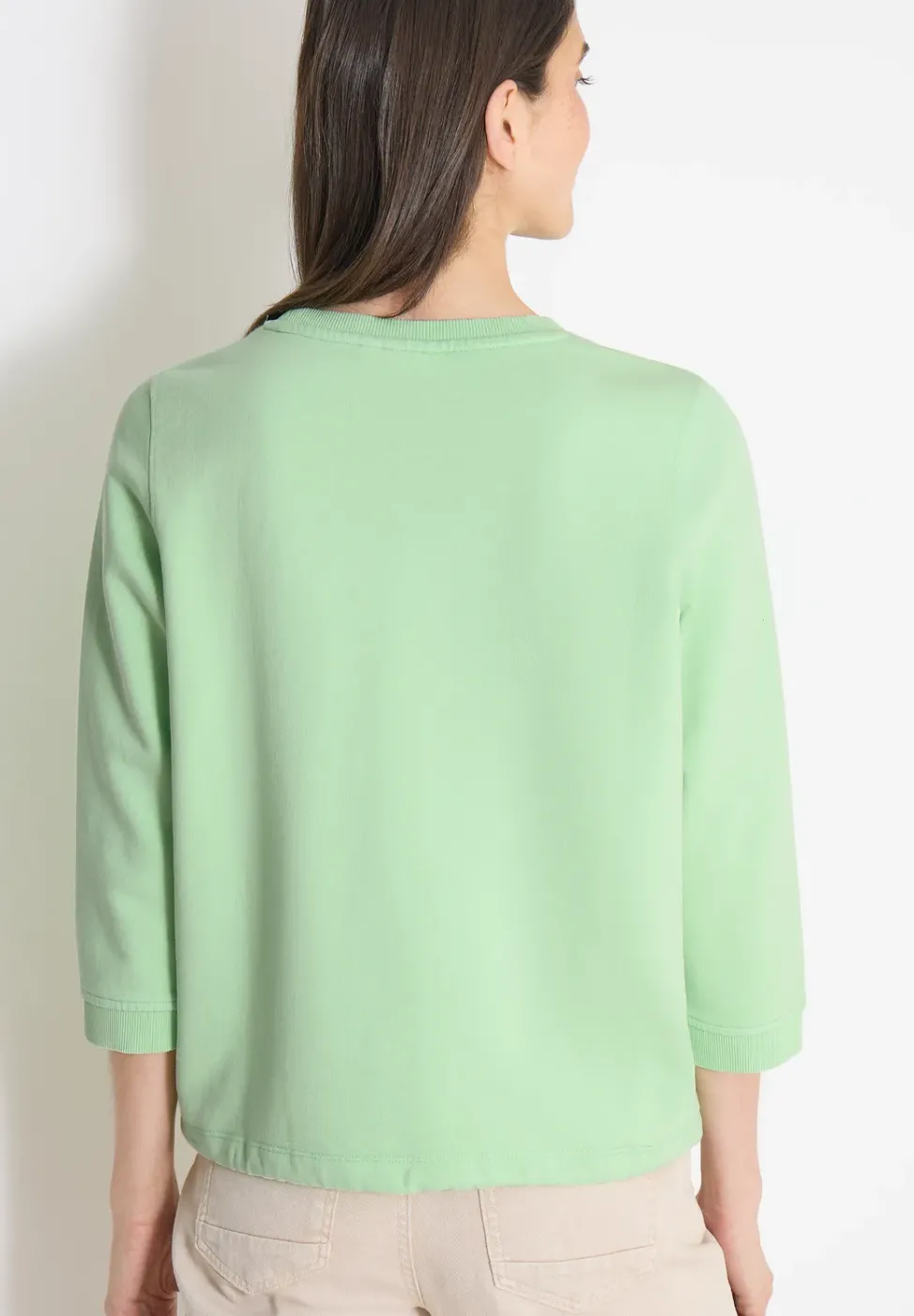 3/4- Arm Sweatshirt mit Tunnelzug
