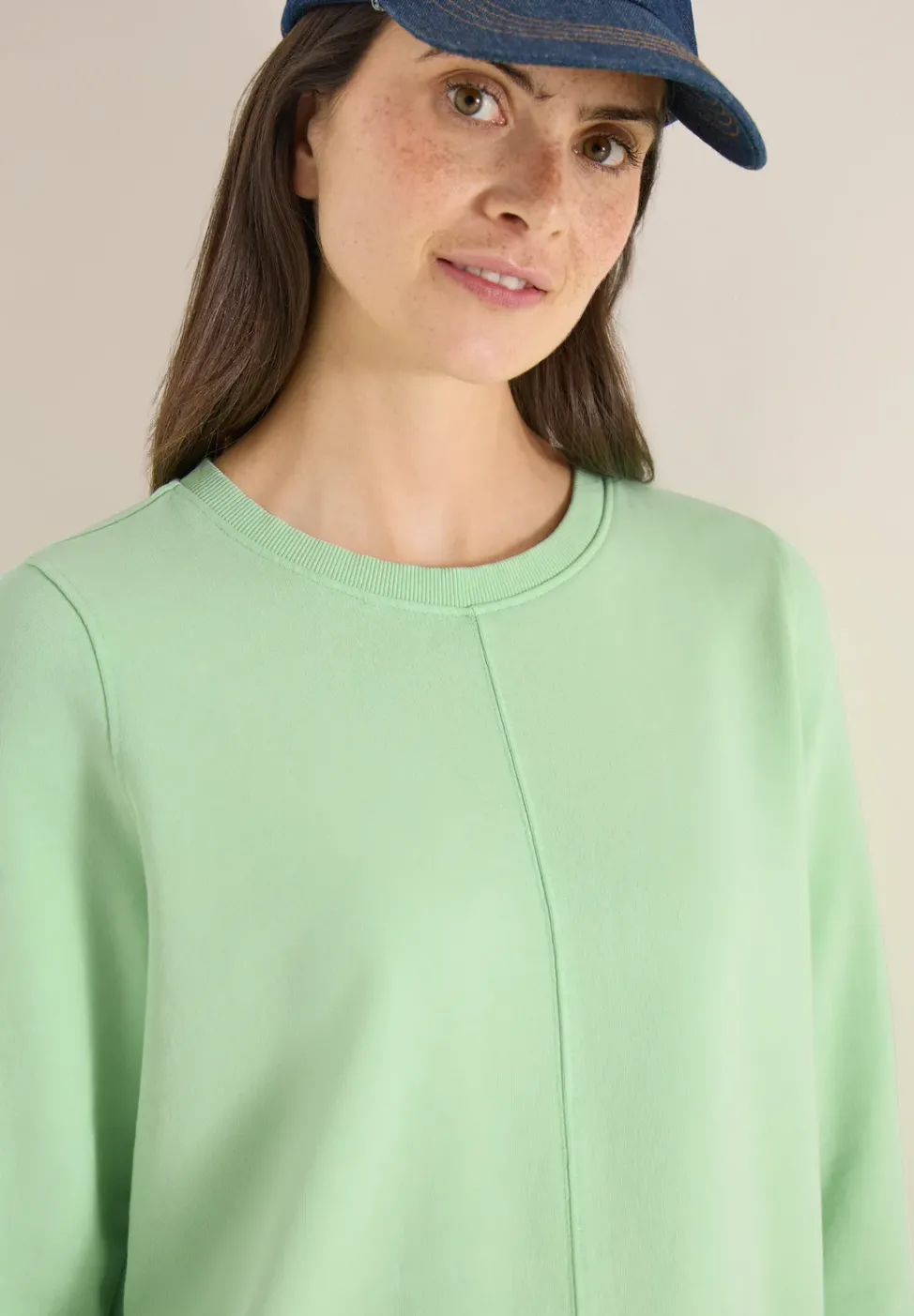 3/4- Arm Sweatshirt mit Tunnelzug