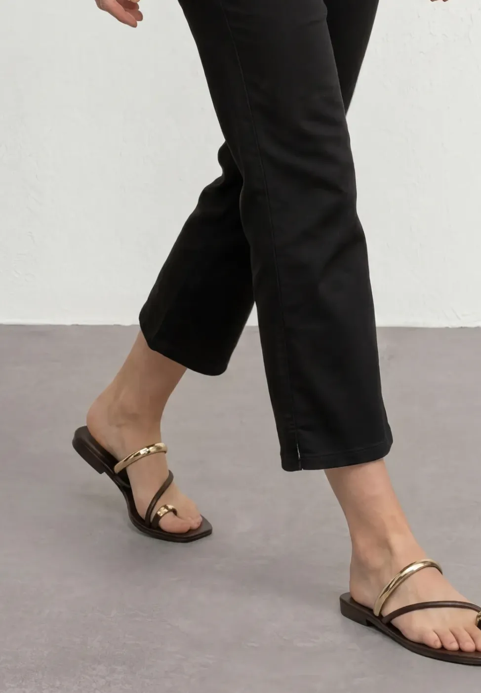 3/4 Flared Leg Hose im Casual Fit