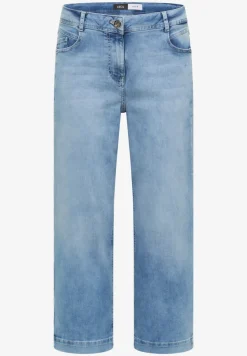 3/4 High Waist Wide Leg Jeans im Loose Fit