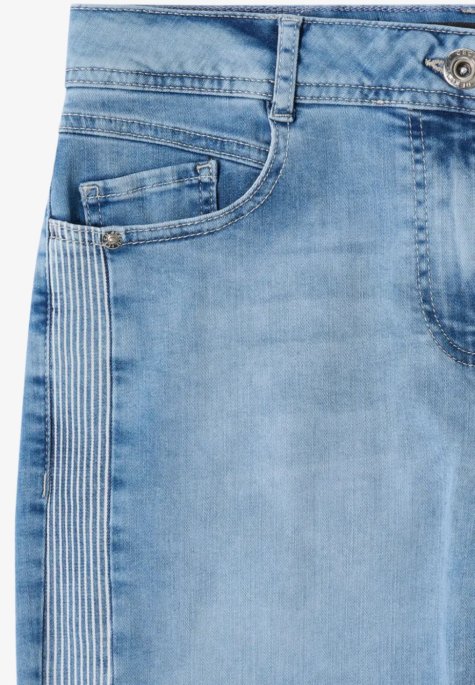 3/4 High Waist Wide Leg Jeans im Loose Fit