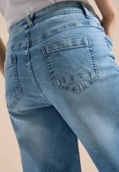 3/4 High Waist Wide Leg Jeans im Slim Fit