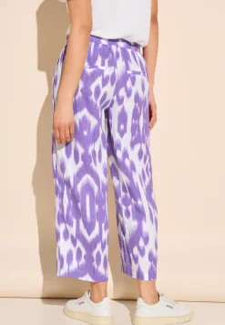7/8 Print Leinenhose