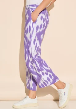 7/8 Print Leinenhose