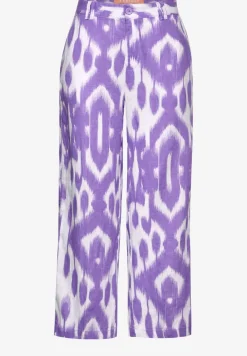 7/8 Print Leinenhose