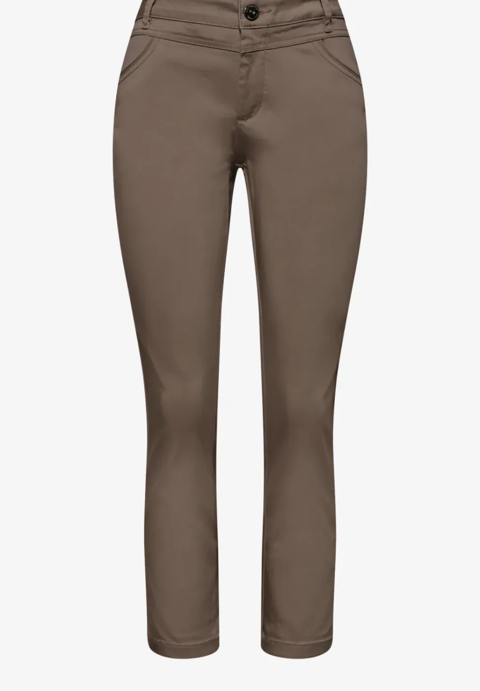 7/8 Slim Leg Hose im Satin-Look
