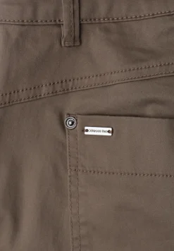 7/8 Slim Leg Hose im Satin-Look