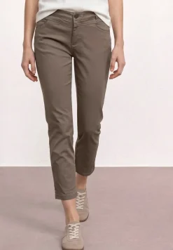 7/8 Slim Leg Hose im Satin-Look