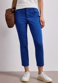 7/8 Slim Leg Hose im Satin-Look