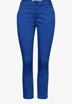 7/8 Slim Leg Hose im Satin-Look