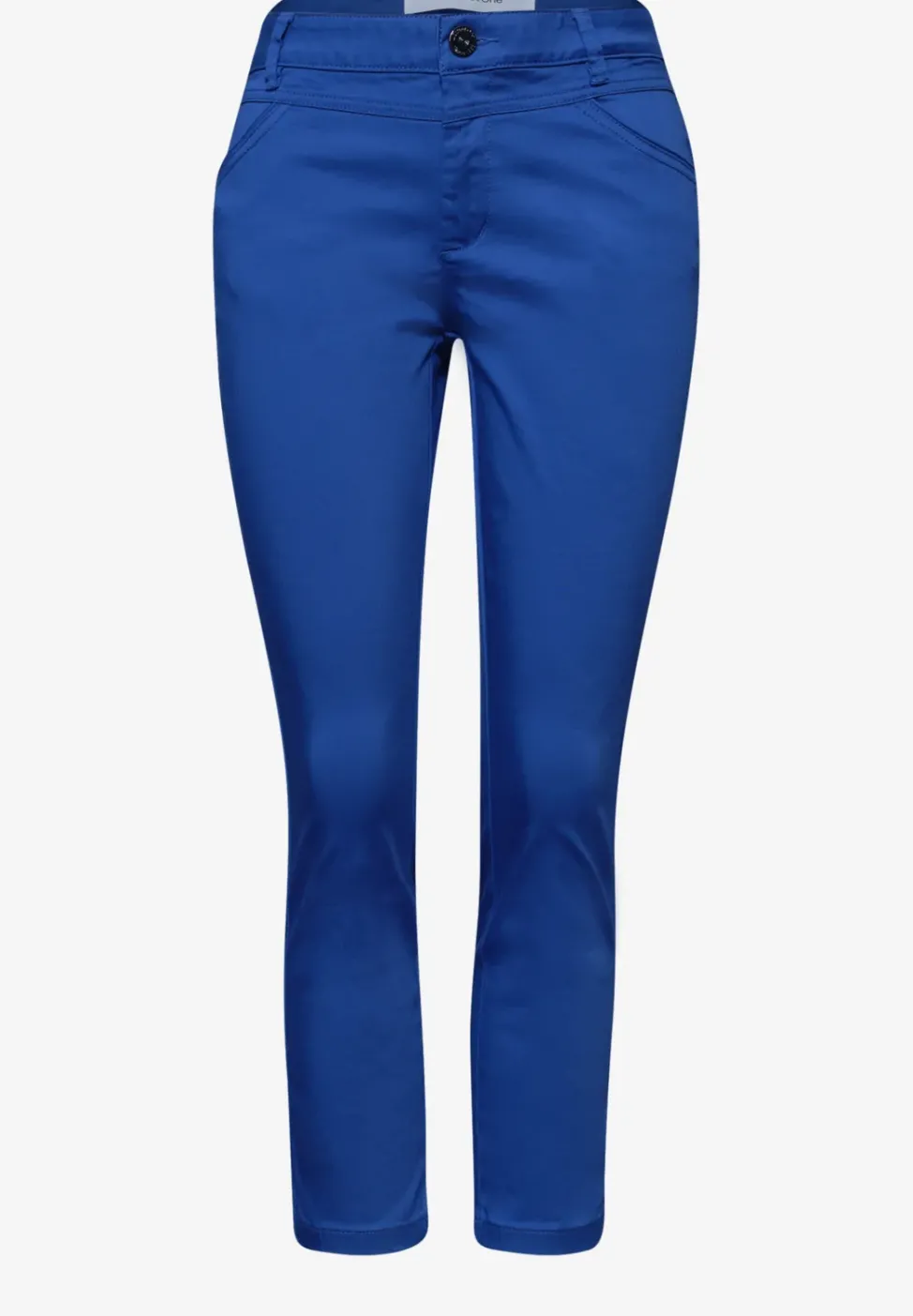 7/8 Slim Leg Hose im Satin-Look