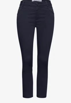 7/8 Slim Leg Hose im Satin-Look