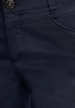 7/8 Slim Leg Hose im Satin-Look