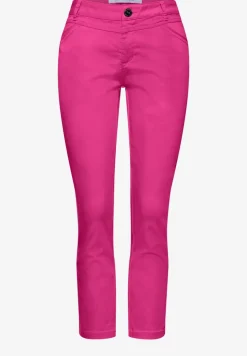 7/8 Slim Leg Hose im Satin-Look