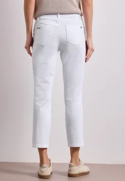 7/8 Slim Leg Hose im Satin-Look
