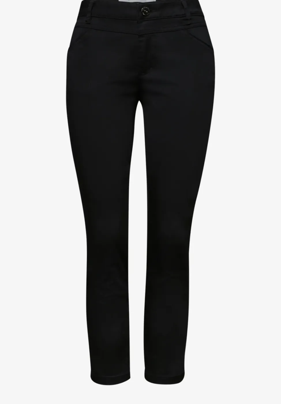 7/8 Slim Leg Hose im Satin-Look