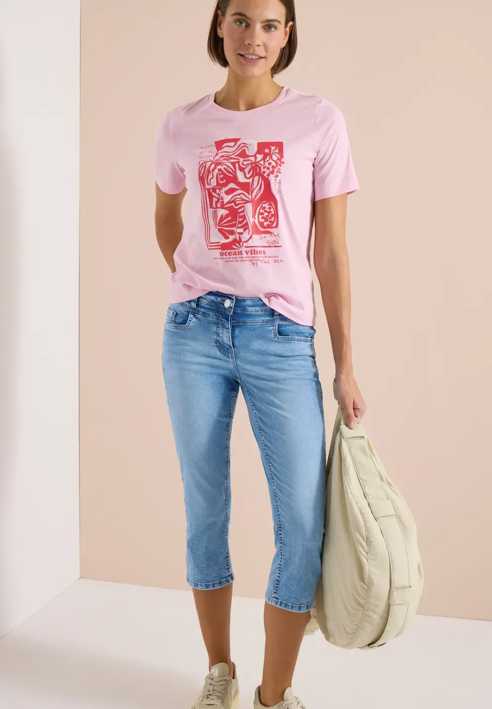 3/4 Slim Leg Jeans im Casual Fit