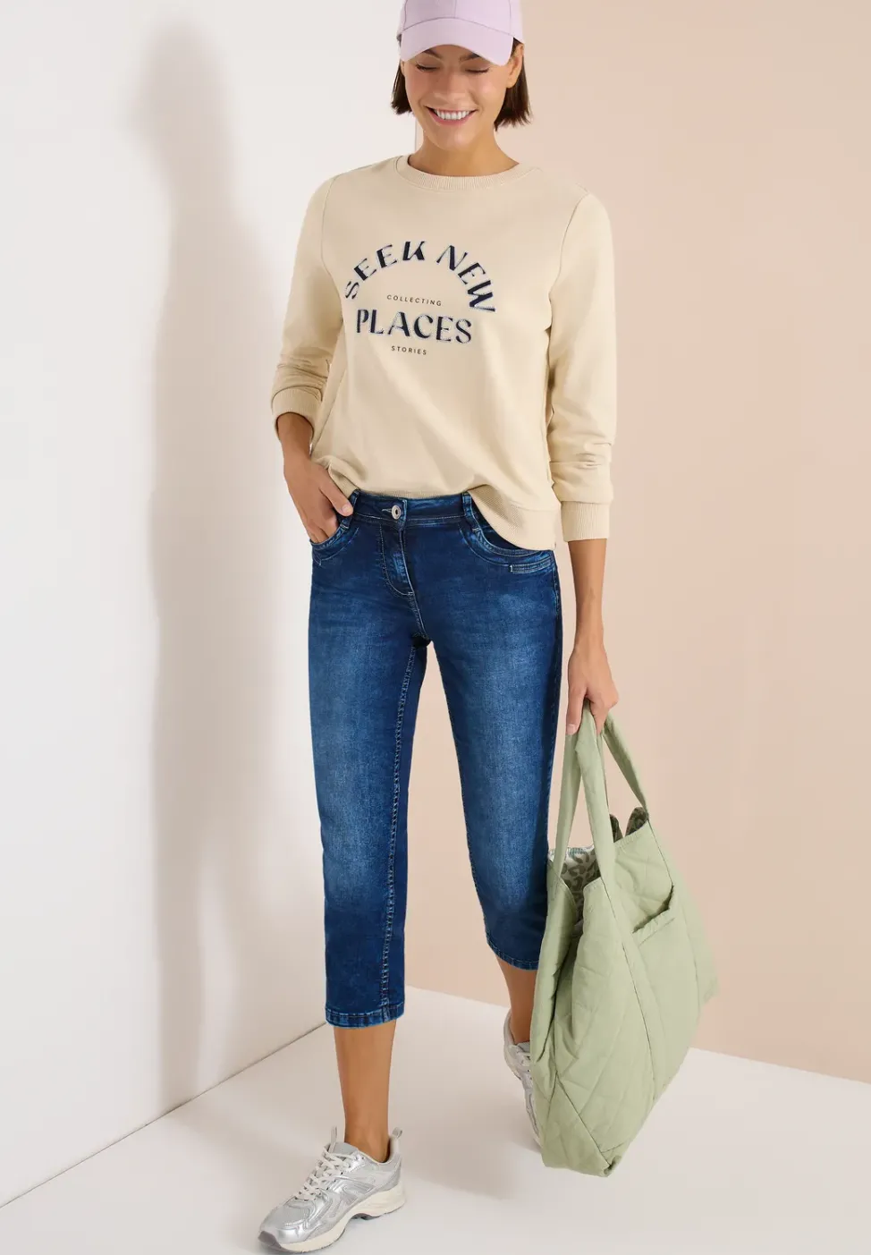 3/4 Slim Leg Jeans im Casual Fit