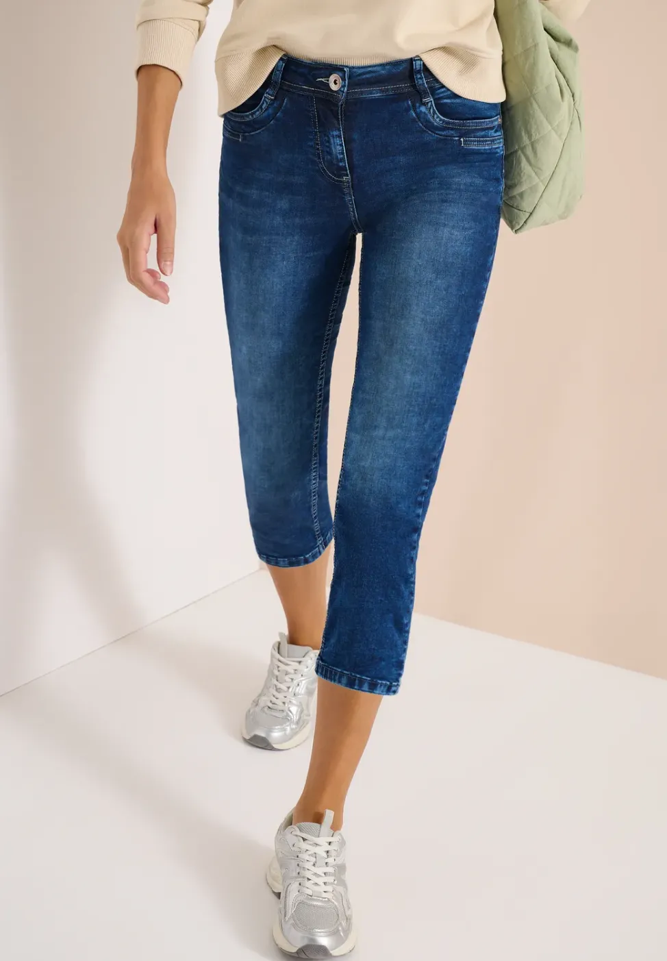 3/4 Slim Leg Jeans im Casual Fit