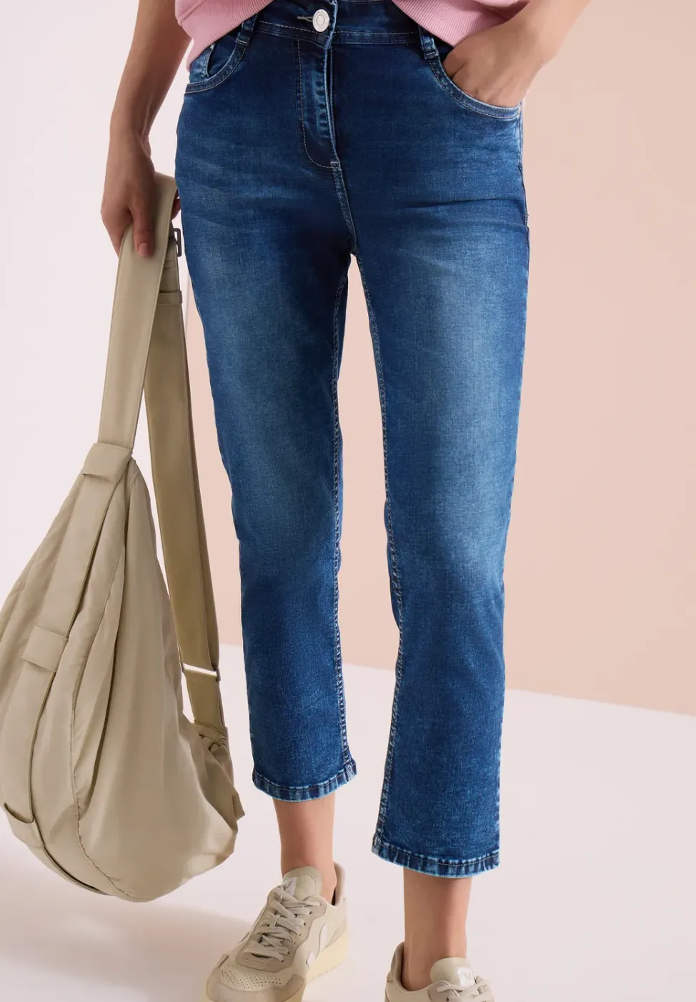 3/4 Slim Leg Jeans im Slim Fit