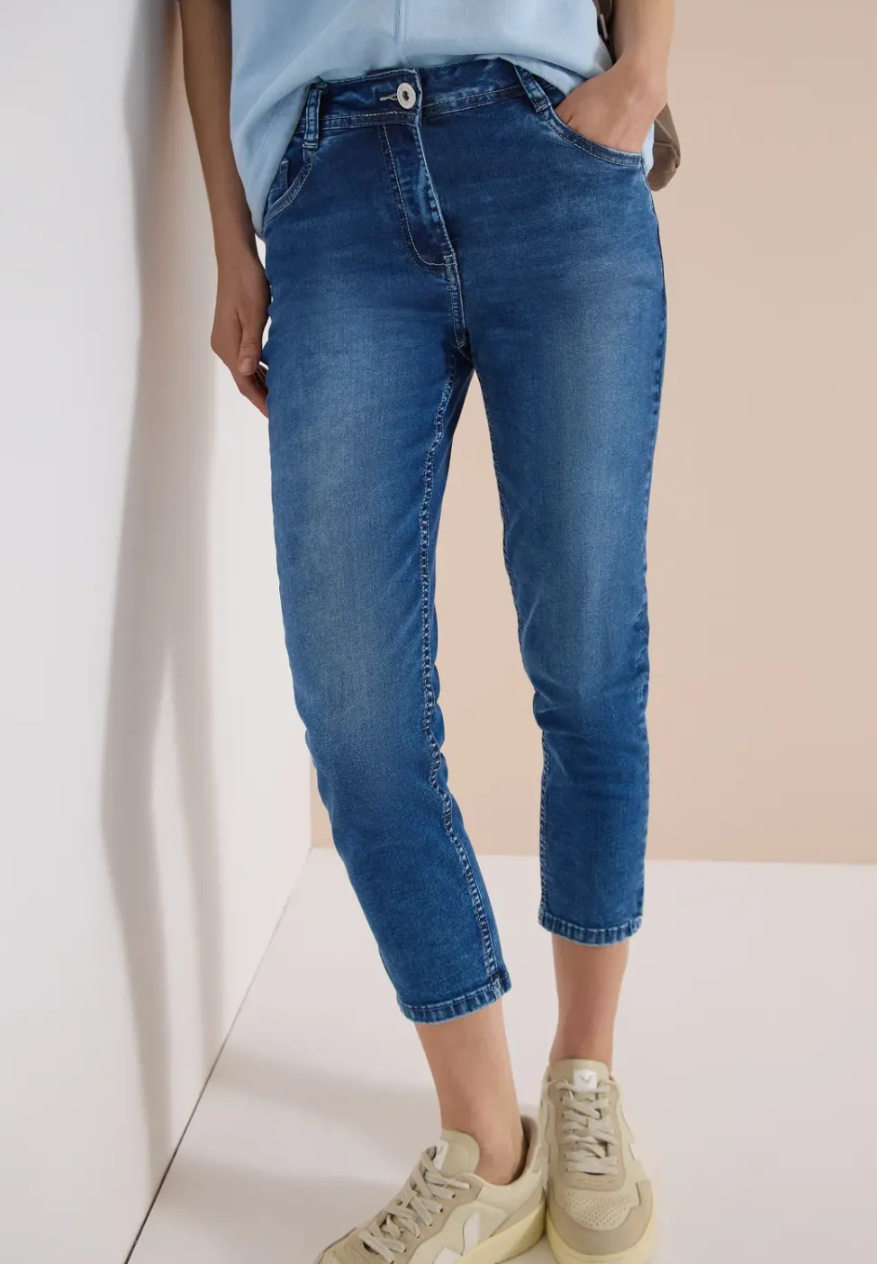 3/4 Slim Leg Jeans im Slim Fit