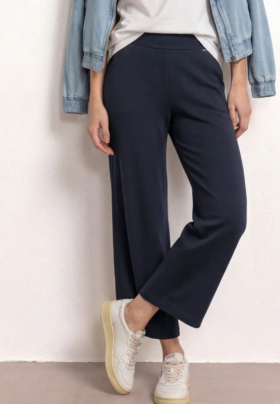 7/8 Wide Leg Hose im Loose Fit