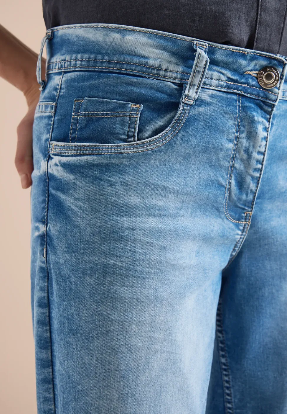 3/4 Wide Leg Jeans im Loose Fit