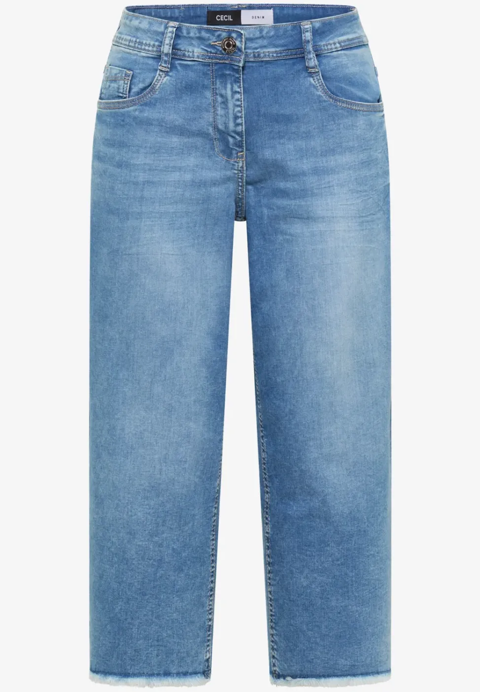 3/4 Wide Leg Jeans im Loose Fit