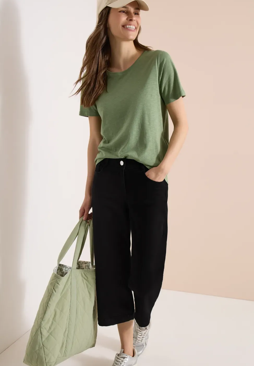 3/4 Wide Leg Jeans im Loose Fit