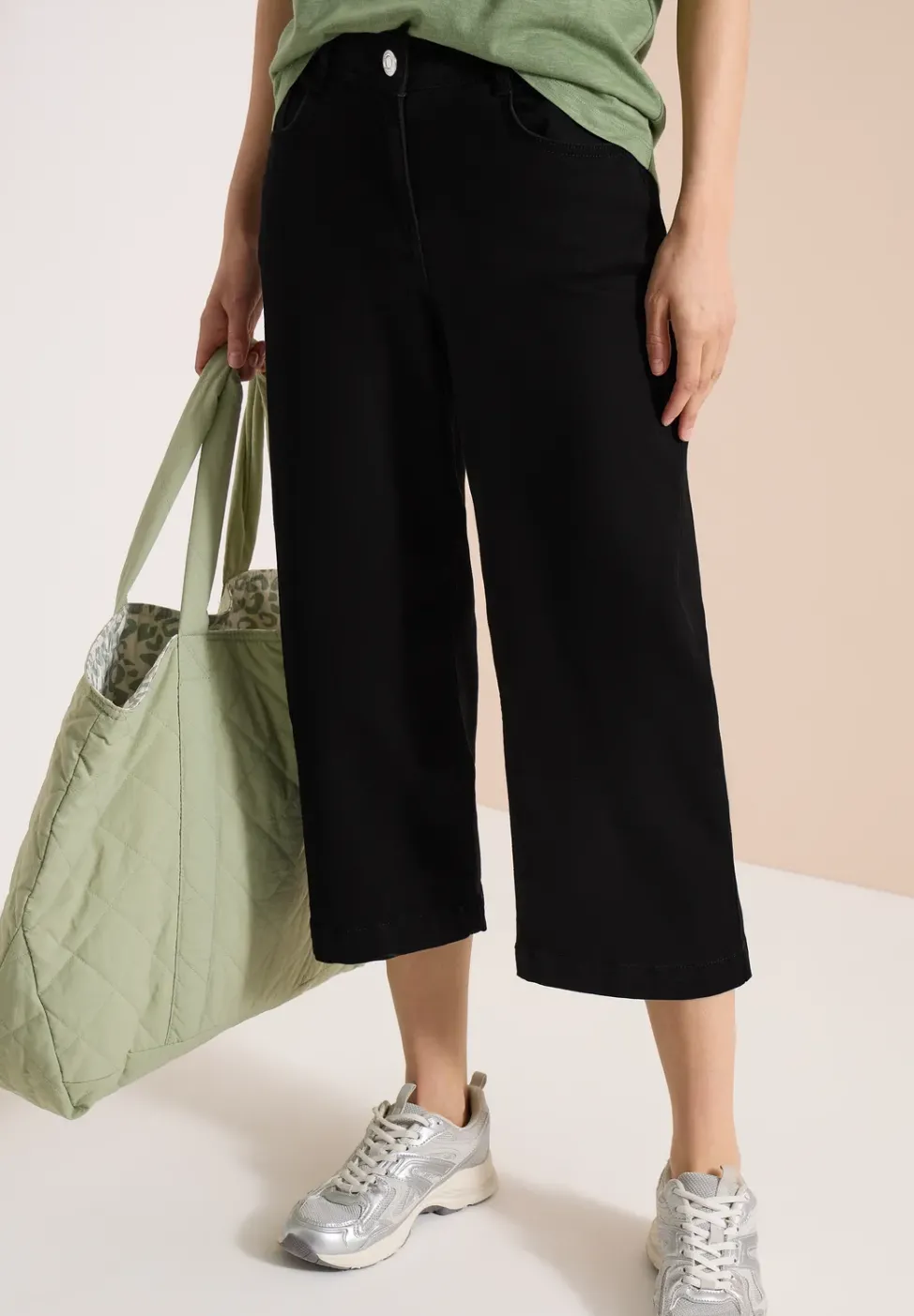 3/4 Wide Leg Jeans im Loose Fit
