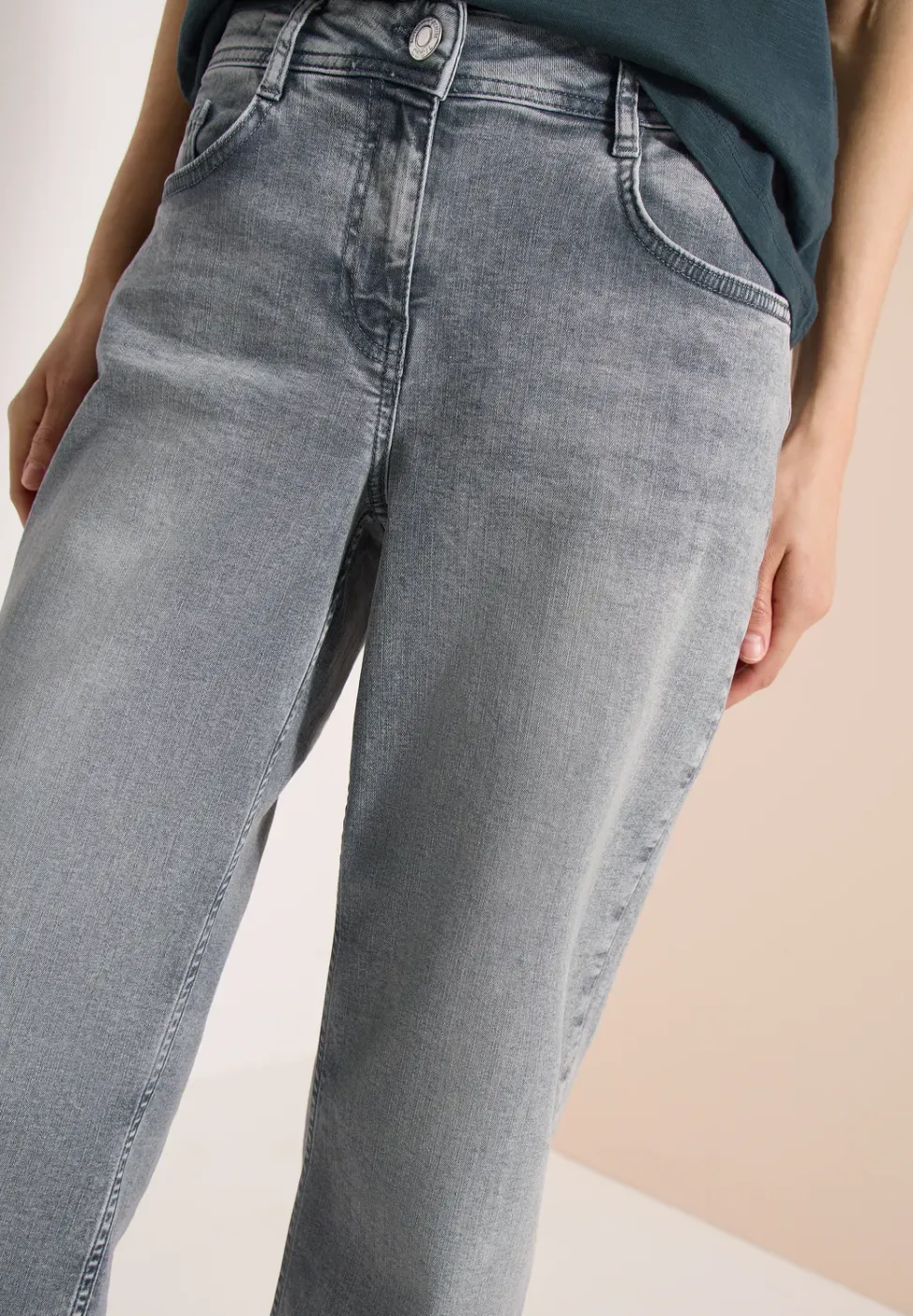 3/4 Wide Leg Jeans im Loose Fit