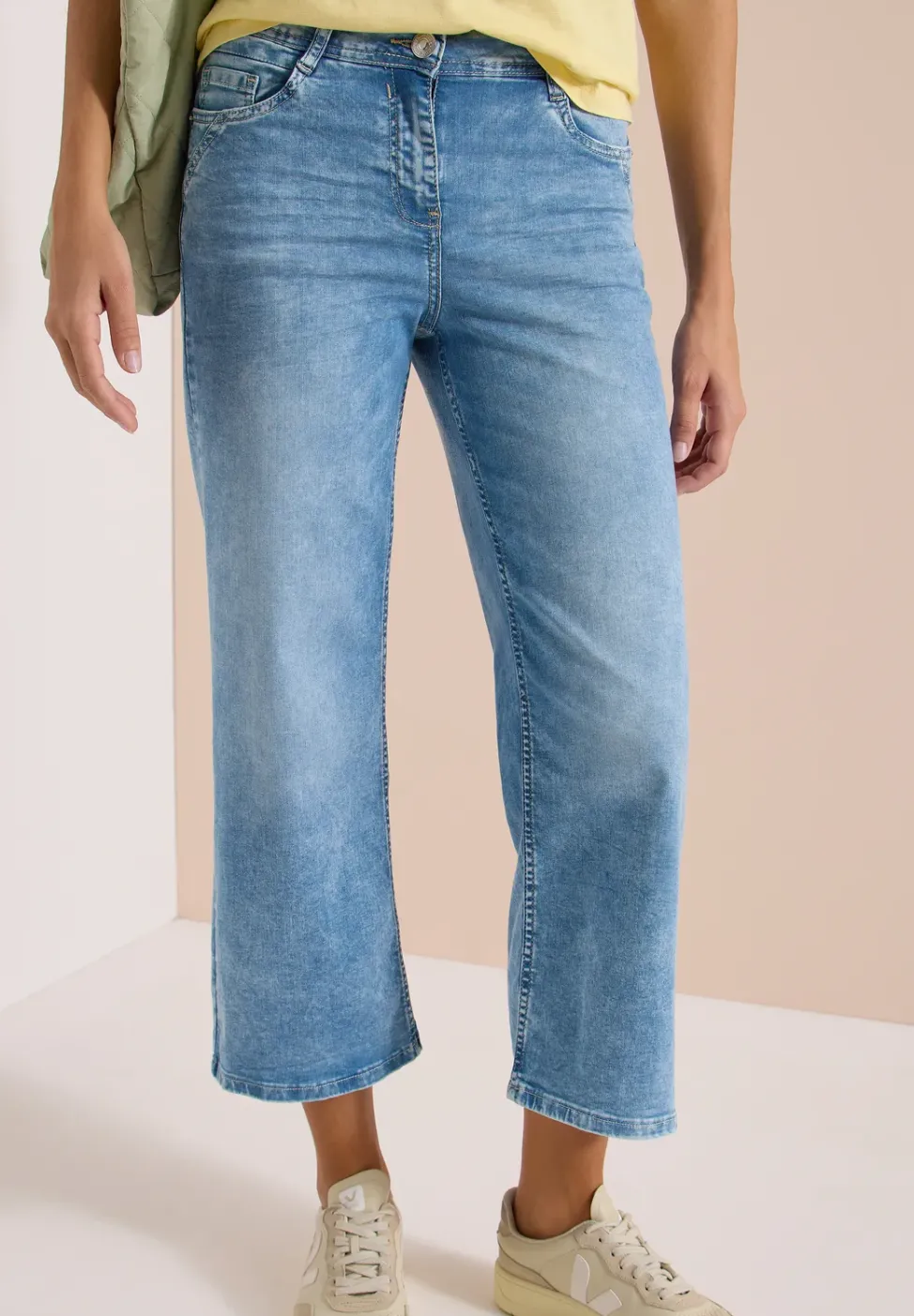 7/8 Wide Leg Jeans im Slim Fit