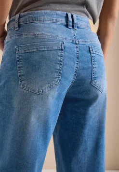 7/8 Wide Leg Jeans mit Turn-Up-Detail