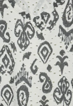Ajour T-Shirt mit Print