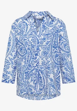 3/4-Arm Bluse in langer Passform