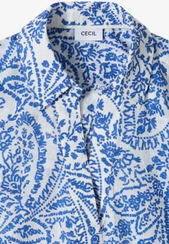 3/4-Arm Bluse in langer Passform