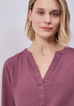 3/4-Arm Bluse in Musselinqualität