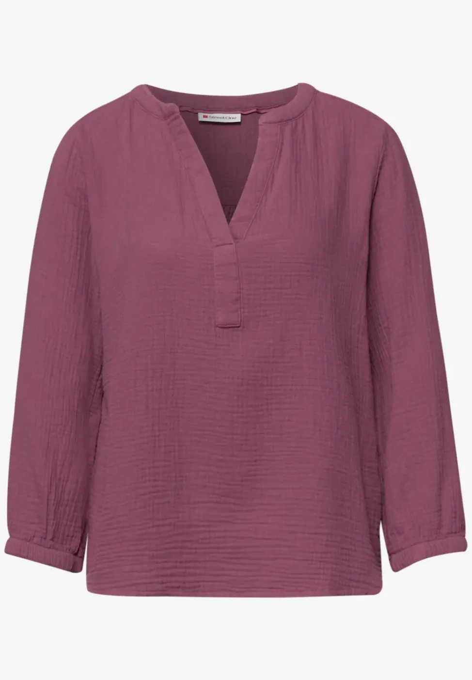 3/4-Arm Bluse in Musselinqualität