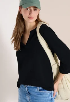 3/4-Arm Bluse in Musselin-Qualität