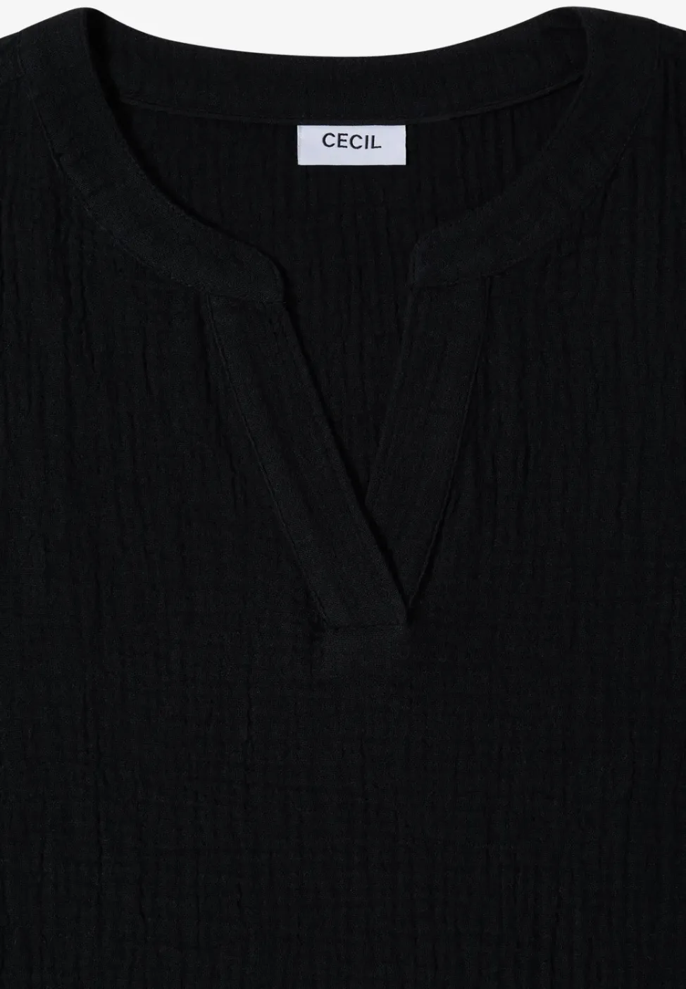 3/4-Arm Bluse in Musselin-Qualität