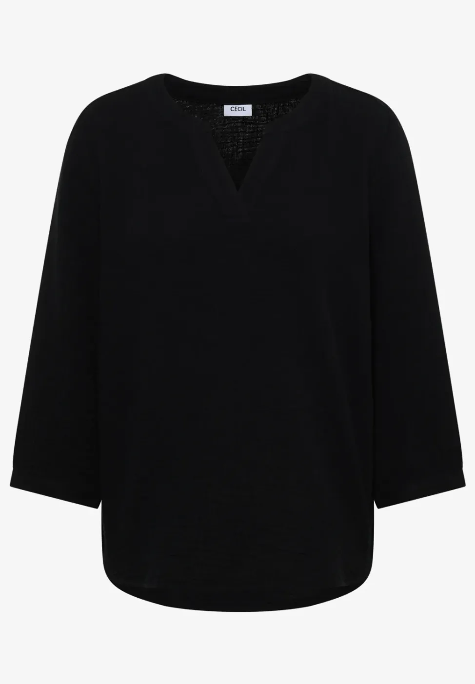 3/4-Arm Bluse in Musselin-Qualität