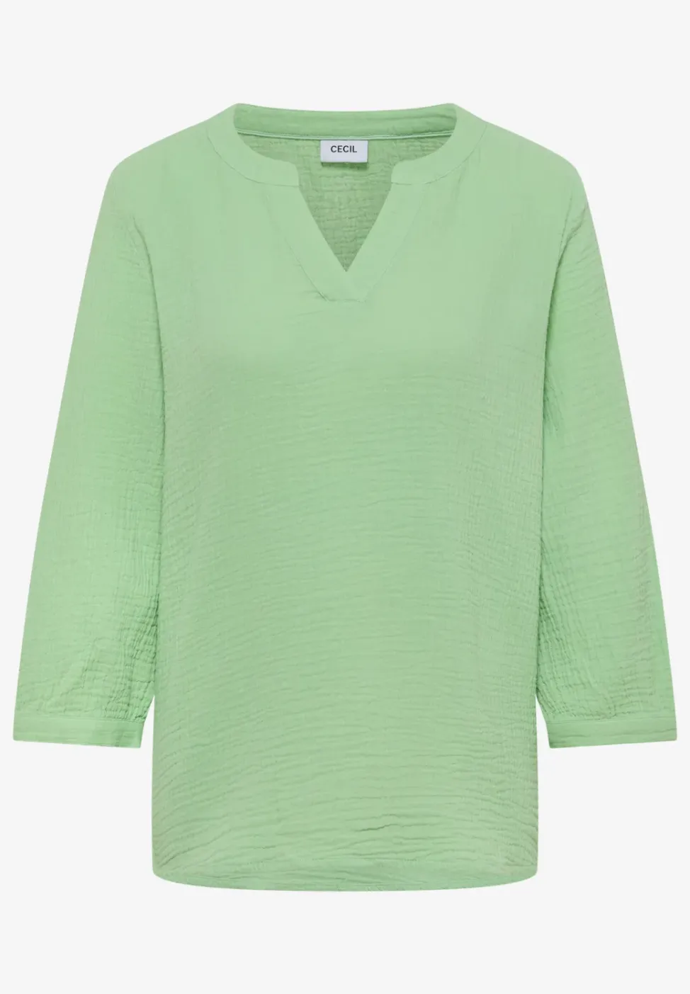 3/4-Arm Bluse in Musselin-Qualität