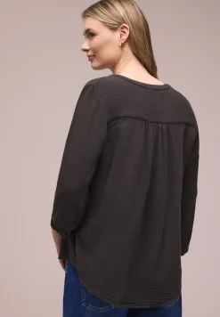 3/4-Arm Bluse in Musselinqualität