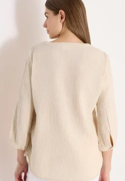 3/4-Arm Bluse in Musselin-Qualität