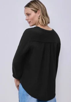 3/4-Arm Bluse in Musselinqualität