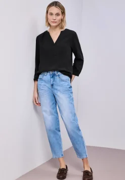 3/4-Arm Bluse in Musselinqualität