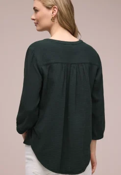 3/4-Arm Bluse in Musselinqualität