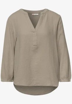 3/4-Arm Bluse in Musselinqualität