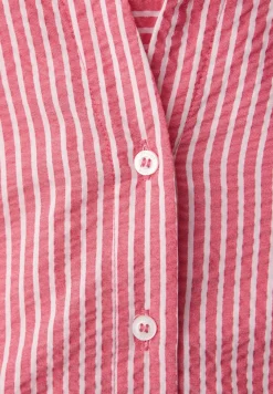 3/4-Arm Bluse in Seersuckerqualität