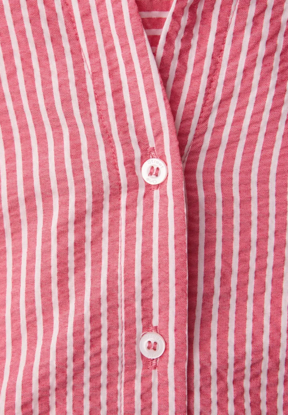 3/4-Arm Bluse in Seersuckerqualität